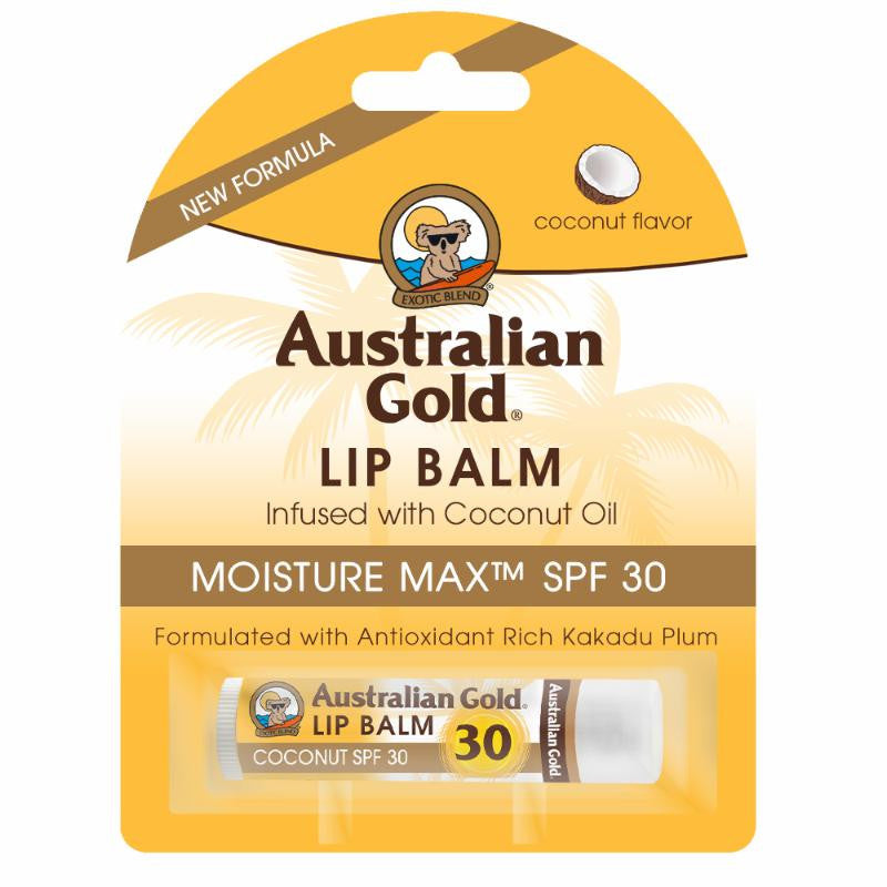 Australian Gold SPF30 Lip Balm Infused With Coconut Oil, 0.15 Oz